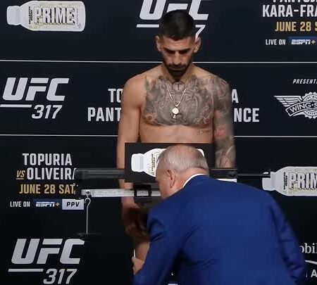 UFC 317: Результаты официального взвешивания перед грандиозным шоу
