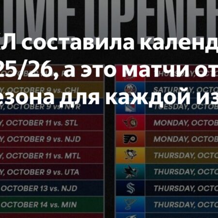 Самые ожидаемые матчи НХЛ сезона 2025-26: Топ-10 противостояний